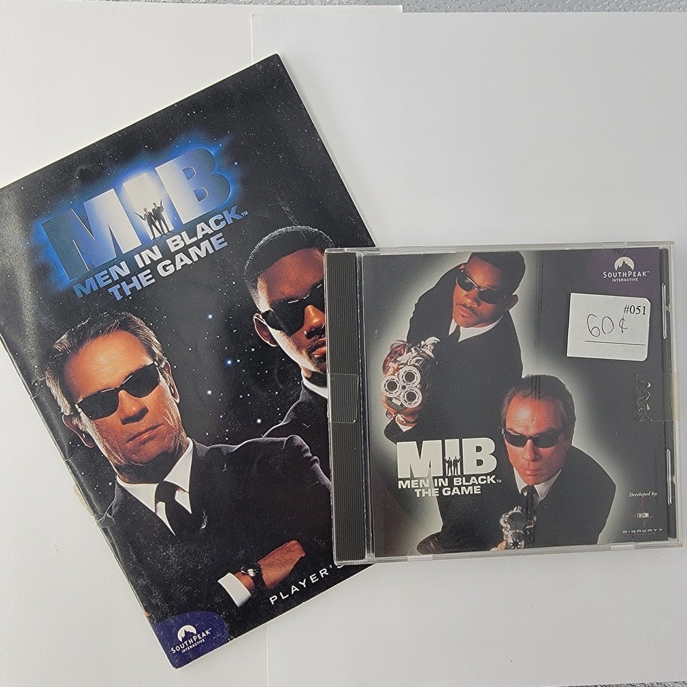 Men In Black The Game PC CD Southpeak Interactive 97 Windows 95 Disc And Manual